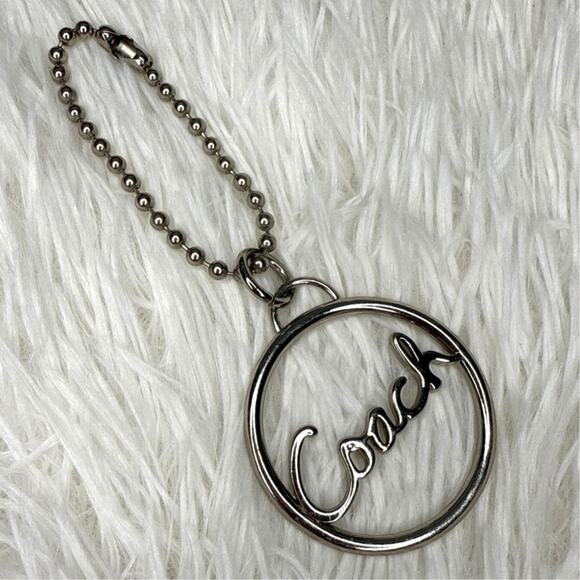 Coach Metal Circle Replacement Hangtag Hang Tag Bag Charm - Picture 1 of 2
